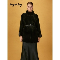 【皮草界黑钻石】Song of Song歌中歌2025新款专选天鹅绒短一水貂